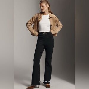 Anthropologie High Rise Flare Knit Pants